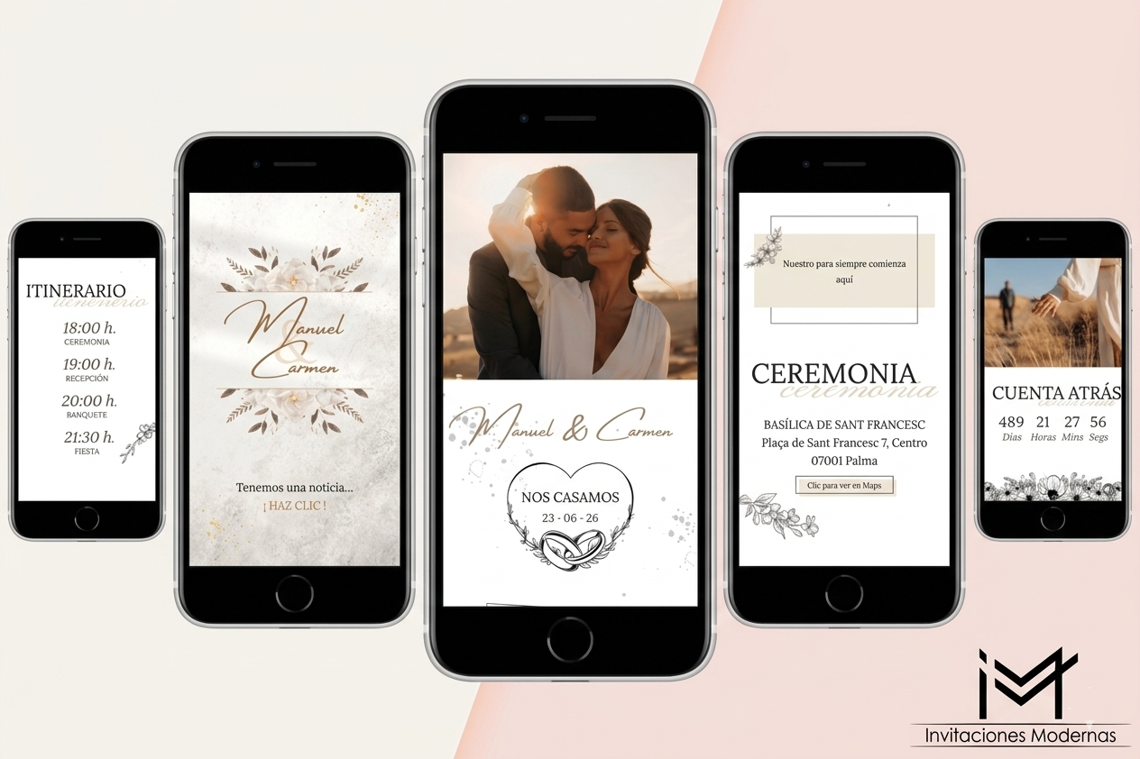 Panel de gestión de eventos e invitaciones en tiempo real